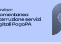 interruzione servizi digitali PagoPA